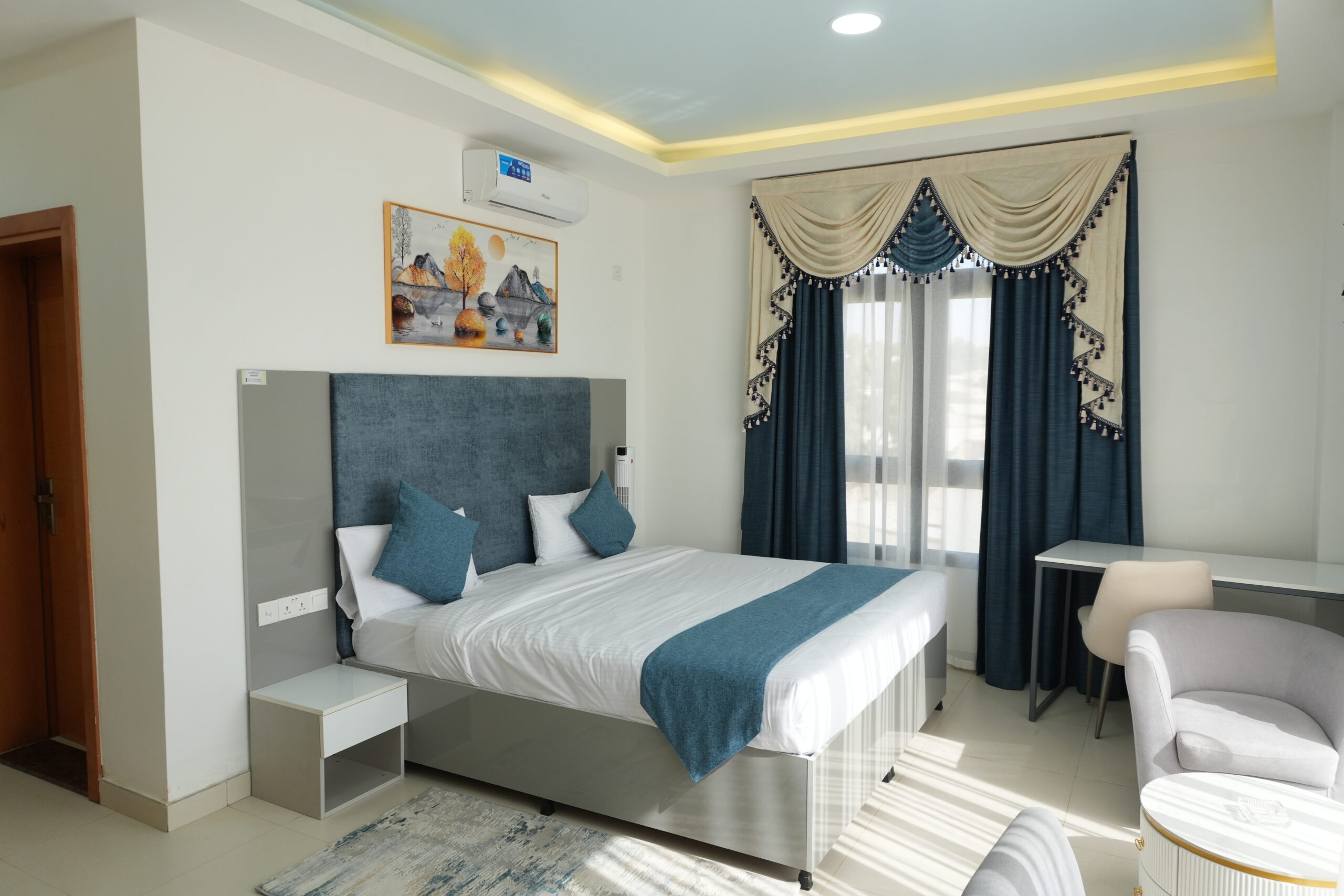 Balcony Room at Gulf Star Hotel in Hargeisa with city view and modern amenities