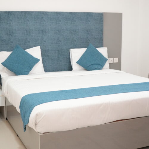 Deluxe Room at Gulf Star Hotel in Hargeisa with A/C, Smart TV, and modern design
