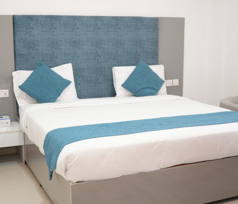 Deluxe Room at Gulf Star Hotel in Hargeisa with A/C, Smart TV, and modern design