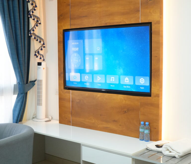 Deluxe Room at Gulf Star Hotel in Hargeisa with A/C, Smart TV, and modern design